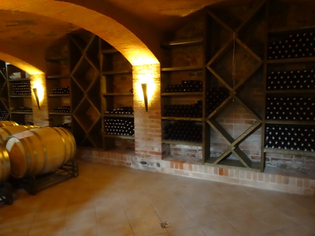 Kolekcja win w piwnicy