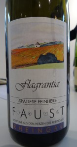 Faust Pfalz Riesling Spätlese feinherb Flagrantia 2014
