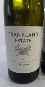 Frankland Estate Netley Road Riesling 2013